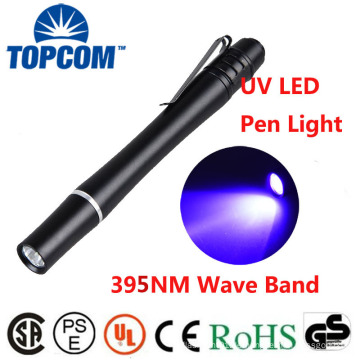 1W Geld-Erkenner-beste UVlicht-Taschenlampe 395NM-400NM Ultraviolett-Feder-Licht für Inspektion